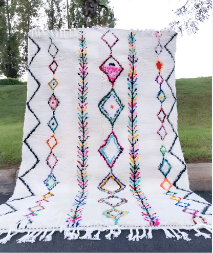 Tapis Berbère Azilal Blanc